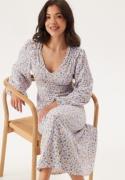 Happy Holly Structured Dress Offwhite/Patterned 48/50