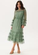 Happy Holly Midi Lace Dress Dusty green 36/38