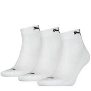 Puma Strumpor 3P Cushioned Quarter Sock Vit Strl 35/38