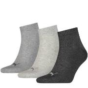 Puma Strumpor 3P Quarter Socks Grå Strl 43/46