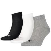 Puma Strumpor 3P Quarter Socks Grå/Svart Strl 43/46