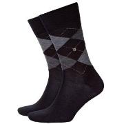 Burlington Strumpor Edinburgh Wool Sock Svart Strl 40/46 Herr