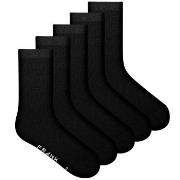 Frank Dandy Strumpor 5P Bamboo Solid Crew Socks Svart Strl 41/46