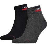 Levis Strumpor 2P Sport Mid Cut Sock Svart/Grå Strl 43/46