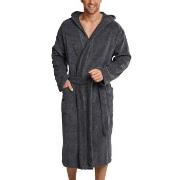 Schiesser Essentials Terry Cloth Bathrobe Grå bomull Large Herr