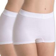 Sloggi Trosor 2P Double Comfort Shorts Vit bomull 36 Dam