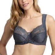 Miss Mary Jacquard And Lace Underwire Bra BH Mörkgrå C 90 Dam