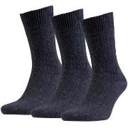 Amanda Christensen Strumpor 3P Supreme Wool Sock Antracit Strl 47/50