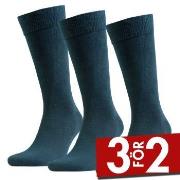 Amanda Christensen Strumpor 3P True Combed Cotton Sock Grön Strl 47/50