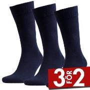 Amanda Christensen Strumpor 3P True Combed Cotton Sock Marin Strl 43/4...