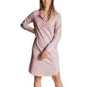 Calida Lovely Nights Nightdress Rosa Mönstrad bomull X-Large Dam