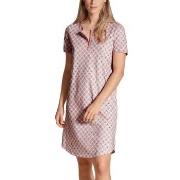 Calida Lovely Nights Sleepshirt Rosa Mönstrad bomull Medium Dam