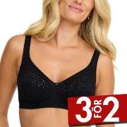 Damella BH Classic Soft Lace Bra Svart E 80 Dam