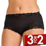 Damella Trosor Silk Brief Svart silke XX-Large Dam