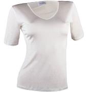 Damella Silk T-Shirt Elfenben silke Small Dam