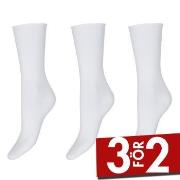 Decoy Strumpor 3P Thin Comfort Top Socks Vit Strl 37/41 Dam