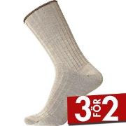 Egtved Strumpor Wool No Elastic Rib Socks Beige Strl 40/45