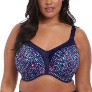 Elomi BH Energise Underwire Sport Support Bra Marin mönstrad F 90 Dam