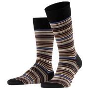 Falke Strumpor Microblock Socks Svart randig bomull Strl 45/46 Herr