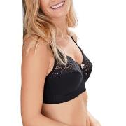 Swegmark BH Cotton Bloom Fairtrade Soft Bra Svart bomull D 85 Dam