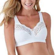 Swegmark BH Cotton Bloom Fairtrade Soft Bra Vit bomull B 75 Dam