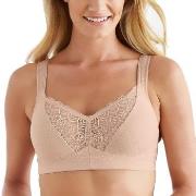 Swegmark BH Wellness Dots Organic Soft Bra Beige ekologisk bomull D 85...