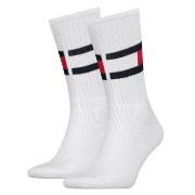 Tommy Hilfiger Strumpor Flag Sock Vit Strl 43/46