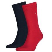 Tommy Hilfiger Strumpor 2P Men Classic Sock Blå/Röd Strl 43/46 Herr