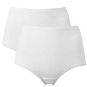 Trofe High Maxi Briefs Trosor 2P Vit bomull X-Large Dam