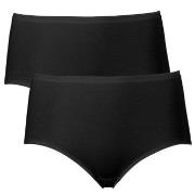 Trofe Seamless Maxi Briefs Trosor 2P Svart bomull X-Large Dam