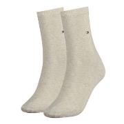 Tommy Hilfiger Strumpor 2P Women Classic Casual Socks Beige Strl 39/42...