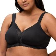 Triumph BH Modern Lace Cotton Soft Bra Svart C 100 Dam