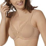 Triumph BH Modern Lace Cotton Underwire Bra Beige F 90 Dam