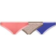 Calvin Klein Trosor 3P Bottoms Up Refresh Bikinis Blå/Rosa nylon X-Sma...