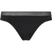 Calvin Klein Trosor Seductive Comfort Thong With Lace Svart Medium Dam