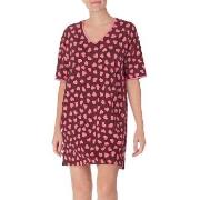 DKNY Wishlist Worthy Sleepshirt Röd Mönstrad polyester Large Dam