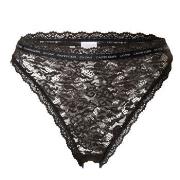 Calvin Klein Trosor CK One Lace Brazilian High Waist Svart nylon X-Sma...