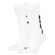 Puma Strumpor 2P Graphic Logo Crew Socks Vit Strl 39/42 Herr