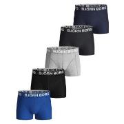 Björn Borg Kalsonger 5P Cotton Stretch Shorts For Boys Blå/Grå bomull ...