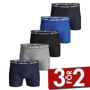 Björn Borg Kalsonger 5P Essential Shorts Solids Blå/Grå bomull X-Large...