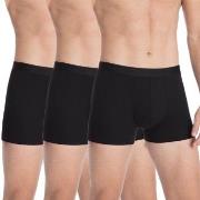 Calida Kalsonger 3P Natural Benefit Boxer Svart bomull Small Herr