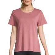 Casall Crossways Textured Tee Gammelrosa polyester 36 Dam