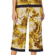 DKNY Rooftop Ready Wide Capri Pant Gul mönstrad viskos Medium Dam