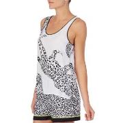 DKNY Wild Side Top and Shorts Set Svart/Vit viskos Small Dam