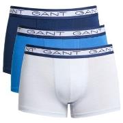 Gant Kalsonger 3P Basic Cotton Trunks Blå/Vit bomull Large Herr