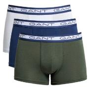 Gant Kalsonger 3P Basic Cotton Trunks Blå/Grön bomull XX-Large Herr