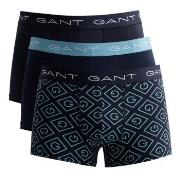 Gant Kalsonger 3P Cotton Stretch Print Trunks Marin bomull Medium Herr