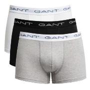 Gant Kalsonger 3P Essential Basic CS Trunks Grå/Svart bomull Large Her...