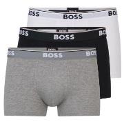 BOSS Kalsonger 3P Cotton Stretch Trunks Vit/Svart bomull XX-Large Herr