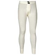 JBS Långkalsonger Wool Long Johns With Fly Creme ull Large Herr